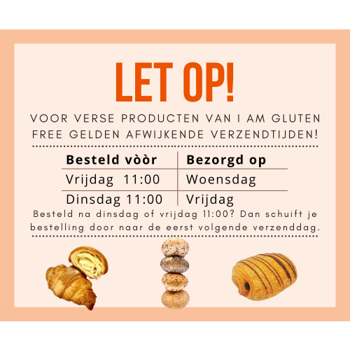 I am Gluten Free Witte Pistolets 4 stuks - Glutenvrij I am Gluten Free Witte Pistolets 4 stuks - Glutenvrij