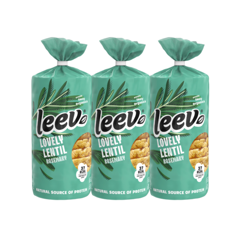 Leev Linzenwafels Rozemarijn 3 pack - Glutenvrij