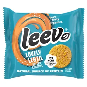 Leev Linzenwafels Salted Caramel 1x2 stuks - Glutenvrij