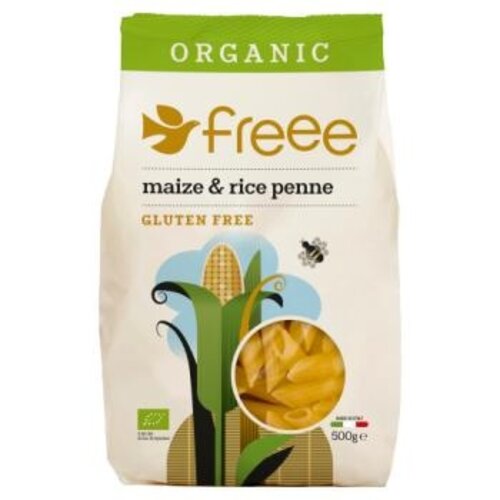 Doves Farm Maïs en Rijst Penne 500 gram Biologisch - Glutenvrij