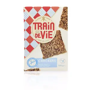 Traindevie Crackers Meergranen - Glutenvrij (THT 18-12-2025) Traindevie Crackers Meergranen - Glutenvrij (THT 18-12-2025)