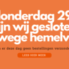 Aangepaste openingstijden en verzenddagen i.v.m. Hemelvaart