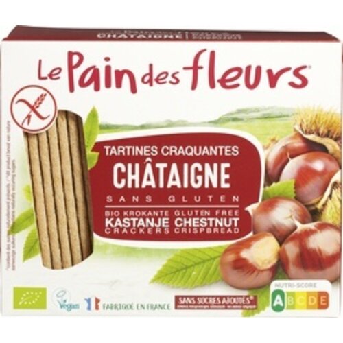 Le Pain des Fleurs Krokante Crackers Kastanje Biologisch - Glutenvrij Le Pain des Fleurs Krokante Crackers Kastanje Biologisch - Glutenvrij