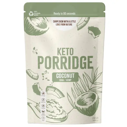 Okono Keto Porridge Coconut - Glutenvrij Okono Keto Porridge Coconut - Glutenvrij