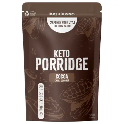 Okono Keto Porridge Cocoa - Glutenvrij Okono Keto Porridge Cocoa - Glutenvrij