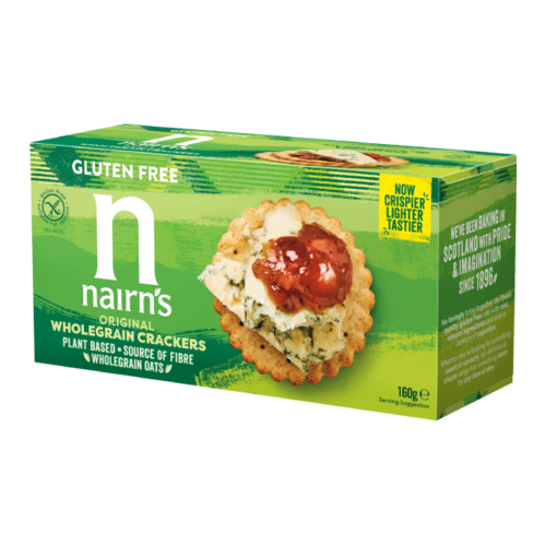 Nairn's Wholegrain Crackers THT 30-09-2025 - Glutenvrij