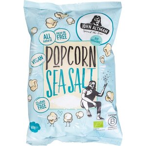 John Altman Popcorn Sea Salt - Glutenvrij (THT 18-11-2026) John Altman Popcorn Sea Salt - Glutenvrij (THT 18-11-2026)