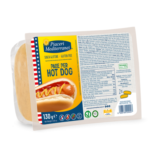 Piaceri Mediterranei Hotdog broodje 2 stuks - Glutenvrij