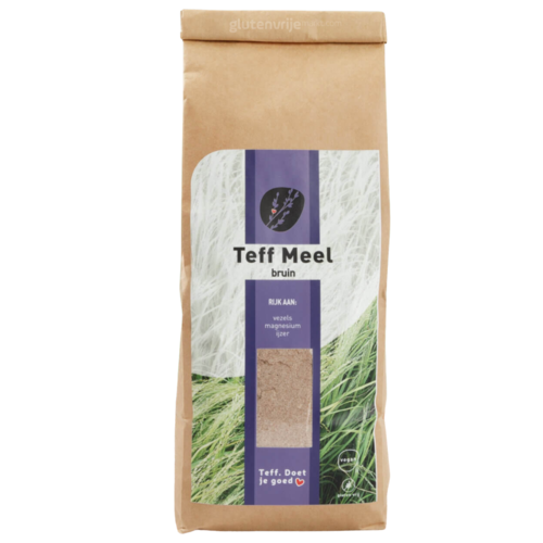 Dijksterhuis Teffvolkoren Teff Meel Bruin 500g - Glutenvrij