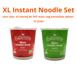 Seamore XL Instant Noodle Set 12st  THT 03-2025 - Glutenvrij
