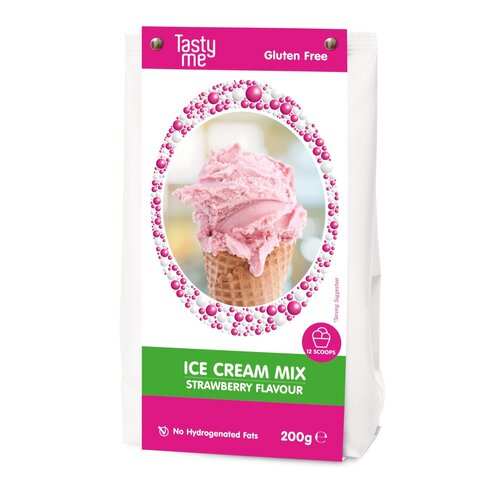 Tasty Me IJsmix Aardbei 200g - Glutenvrij Tasty Me IJsmix Aardbei 200g - Glutenvrij