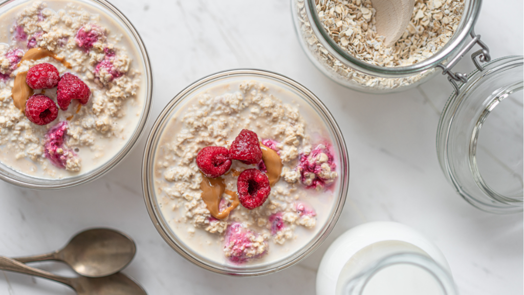 glutenvrij ontbijten met overnight oats