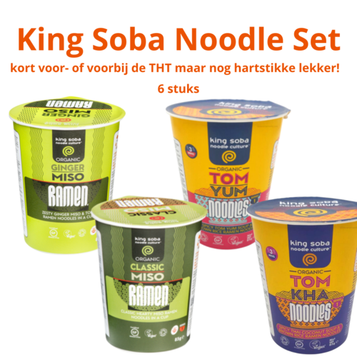 King Soba Instant Noodle Set 6st THT 11-2023 - Glutenvrij