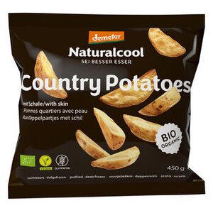 Natural Cool Aardappelpartjes met Schil Biologisch - Glutenvrij