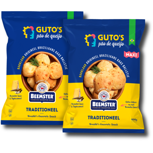 Guto's Small Size Braziliaanse Kaasbroodjes (Pão de Queijo) 600 gram - Glutenvrij
