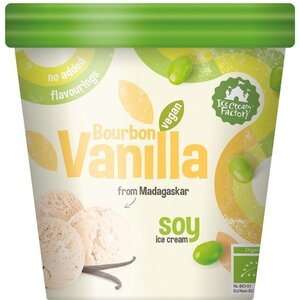 Ice Cream Factory Bourbon Vanille Soja IJs Biologisch - Glutenvrij