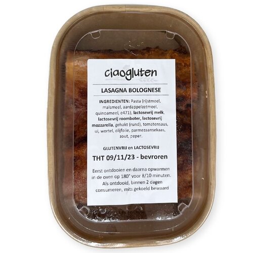 Ciao Gluten Lasagna Bolognese