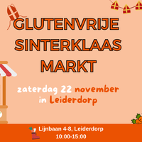 Glutenvrije Sinterklaasmarkt op zaterdag 22 november!