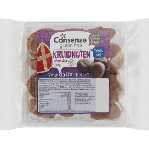 Consenza Kruidnoten Choco - Glutenvrij