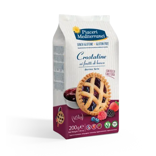Piaceri Mediterranei Bosvruchten Taartje 4 stuks - Glutenvrij