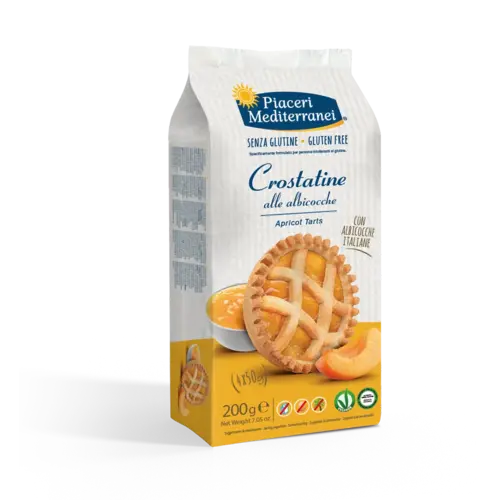 Piaceri Mediterranei Abrikozen Taartje 4 stuks - Glutenvrij