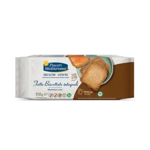 Piaceri Mediterranei Volkoren Beschuit - Glutenvrij