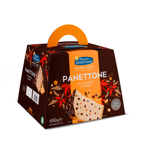 Piaceri Mediterranei Panettone Chocolade Sinaasappel - Glutenvrij