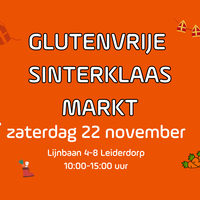 Glutenvrije Sinterklaasmarkt op zaterdag 22 november!