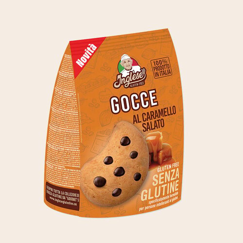 Inglese Gluten Free Chocoladechips Salted Karamel THT 31-10-2025 - Glutenvrij