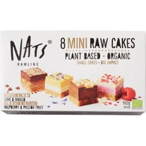 Nats Rawline Raw Mini Cakes - Glutenvrij Nats Rawline Raw Mini Cakes - Glutenvrij