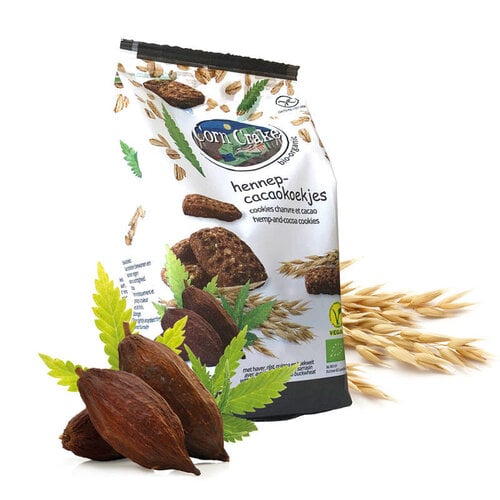 Corn Crake Hennep-Cacaokoekjes Biologisch THT 24-10-2025 - Glutenvrij
