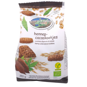 Corn Crake Hennep-Cacaokoekjes Biologisch THT 24-10-2025 - Glutenvrij