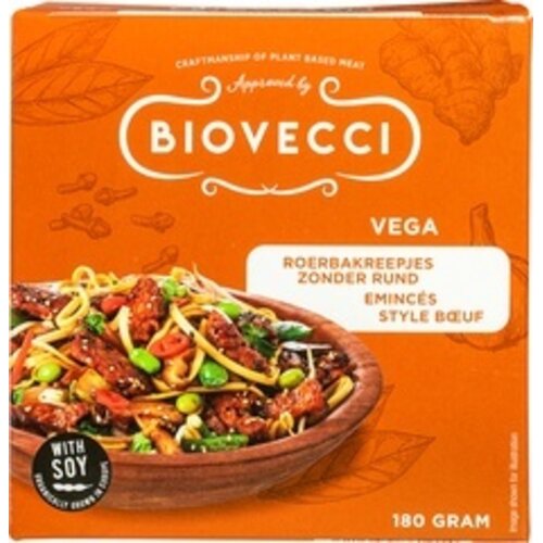 Biovecci Vegetarische Roerbakreepjes (zonder rund) - Glutenvrij Biovecci Vegetarische Roerbakreepjes (zonder rund) - Glutenvrij