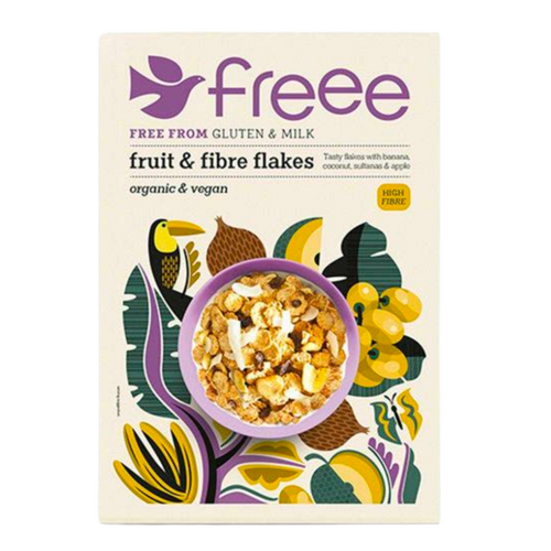 Doves Farm Fruit & Fibre Flakes Biologisch 375 gram THT 21-11-2025  - Glutenvrij