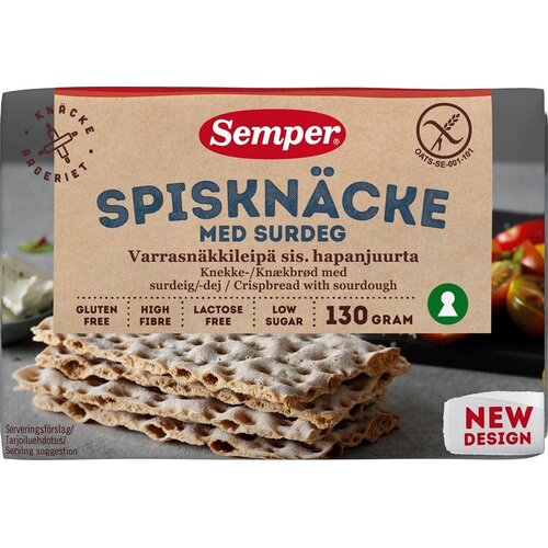 Semper Zuurdesem Crackers THT 16-11-2025 - Glutenvrij Semper Zuurdesem Crackers THT 16-11-2025 - Glutenvrij