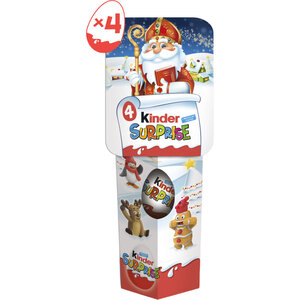 Kinder Chocolade Surprise Ei 4 Stuks - Glutenvrij Kinder Chocolade Surprise Ei 4 Stuks - Glutenvrij