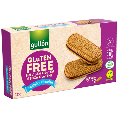 Gullón Sandwich Chocolade 225gram - Glutenvrij