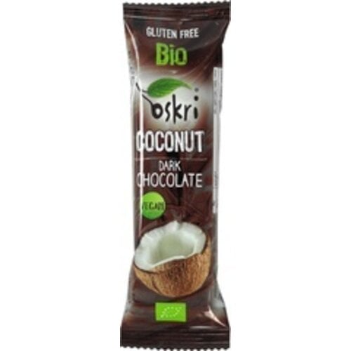 Oskri Pure Chocoladebar Kokos - Glutenvrij Oskri Pure Chocoladebar Kokos - Glutenvrij