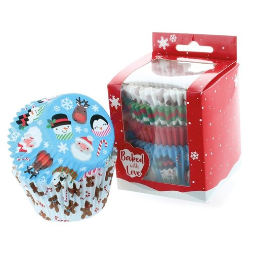 Bake With Love Cupcake Vormpjes Kerst 100 Stuks - Glutenvrij