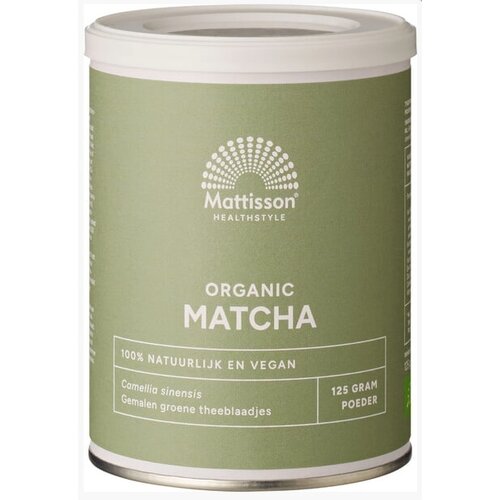 Mattisson Matcha Poeder 125g - Glutenvrij