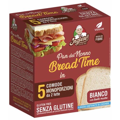 Inglese Gluten Free Inglese Witbrood 5 porties van 2 sneetjes THT 31-11-2025 - Glutenvrij Inglese Gluten Free Inglese Witbrood 5 porties van 2 sneetjes THT 31-11-2025 - Glutenvrij