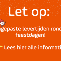 Aangepaste verzendtijden rondom de feestdagen