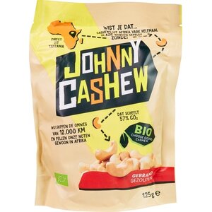 Johnny Cashew Gebrande & gezouten cashewnoten - Glutenvrij Johnny Cashew Gebrande & gezouten cashewnoten - Glutenvrij