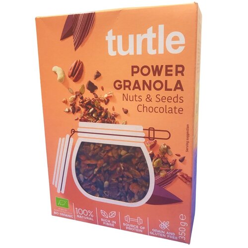 Turtle Power Granola Nuts & Seeds Chocolate - Glutenvrij