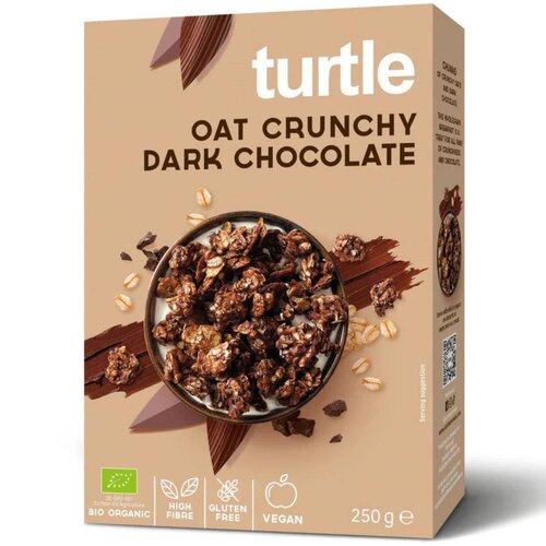 Turtle Oat Crunchy Dark Chocolate - Glutenvrij