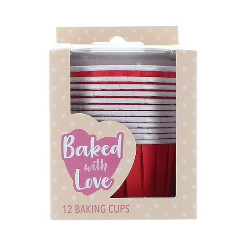 Culpitt Cupcake Vormpjes Rood 50mm 12st.