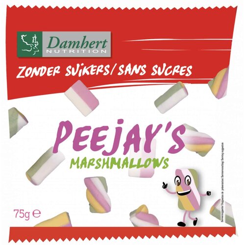 Damhert Peejay's Marshmallows - Glutenvrij Damhert Peejay's Marshmallows - Glutenvrij