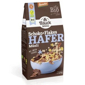 Bauckhof Havermuesli met Chocoladevlokken - Glutenvrij