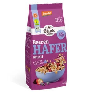Bauck Mühle Havermuesli met Bessen XL 900g - Glutenvrij