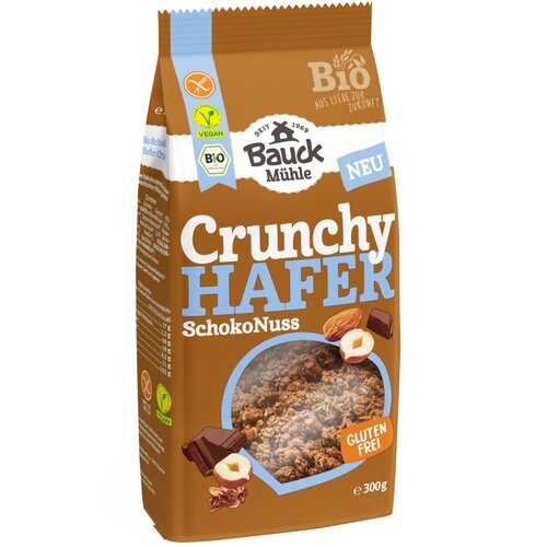 Bauckhof Krokante Havermout Chocolade en Noten - Glutenvrij